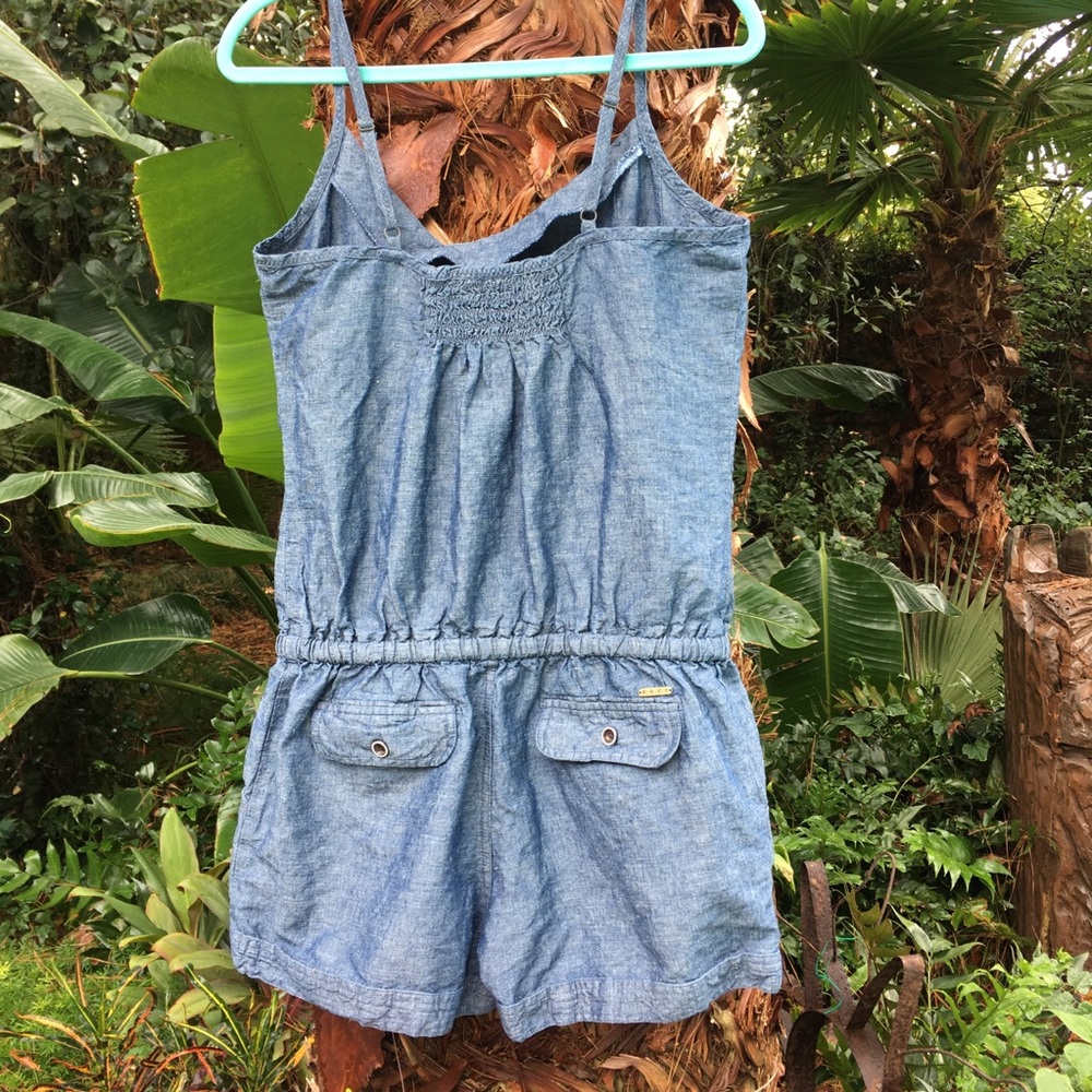 Roxy 💜 Denim Romper L - Picture 4 of 6